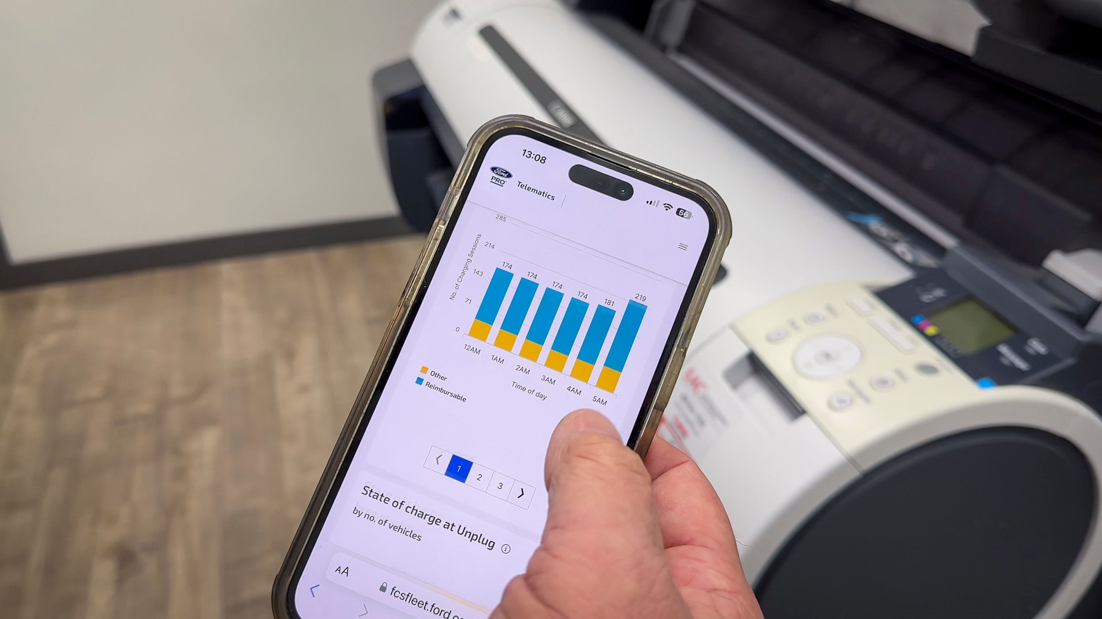 Ford Pro Telematics is available on vehicles with embedded modem or equipped with plug-in device (PID). Requires modem activation. Ford Pro Telematics and Ford Pro Data Services are subscription services subject to terms and conditions. Subscription subject to monthly charge. Subject to OFAC and credit check for subscription eligibility. Telematics service and features, and access to vehicle data depend on compatible network availability. Evolving technology/cellular networks/vehicle capability may limit functionality and prevent operation of connected features.